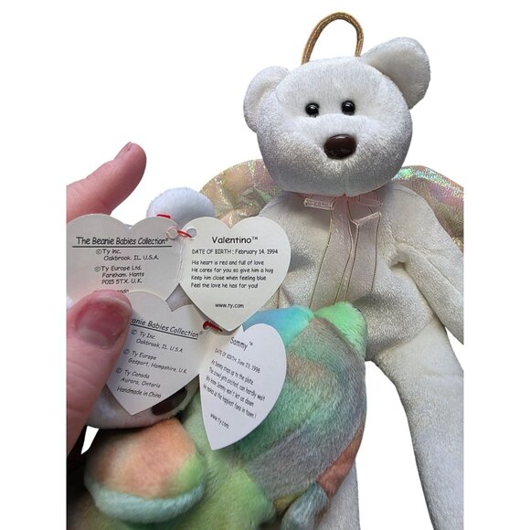 Lot of 3 Vintage Ty Beanie Babies Plush Bears - Picture 8 of 8